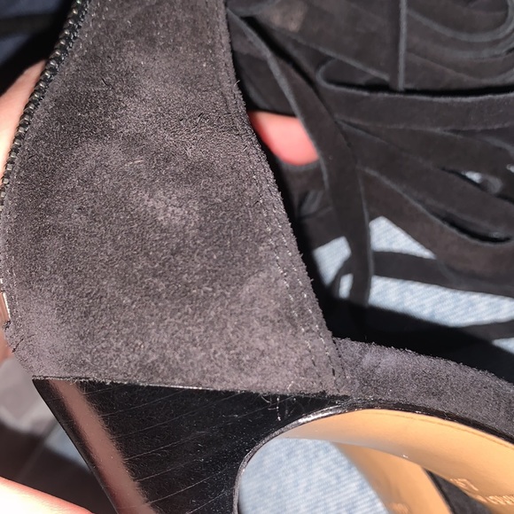 Michael Kors | Daphne Fringe Suede Heels - Picture 8 of 15